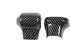 Car Interior Accessories Gear Stick Shift Knob Trim Sticker Head Trim Fit for Toyota Sienna 2021-2023 ABS 2PCS(Carbon Fiber Style)...