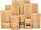 50 pcs Kraft Bags with Window Stand Up Ziplock Seal Paper Bag Resealable Large Food Storage Pouch 1oz 3.5×5.5in...