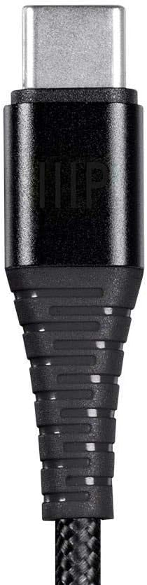 Monoprice USB C to USB A 2.0 Cable - Durable, Kevlar-Reinforced Nylon-Braid, Fast Charge for Samsung Galaxy S10/ Note 8, LG V20, 6 Feet, Black - A...