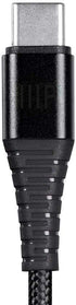 Monoprice USB C to USB A 2.0 Cable - Durable, Kevlar-Reinforced Nylon-Braid, Fast Charge for Samsung Galaxy S10/ Note 8, LG V20, 6 Feet, Black - A...