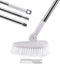 Tub & Tile Scrub Brush with Long Handle- 53", Shower Brush with Comb, Good for Clean Grout, Bathroom and Kitchen, New Update Swivel Head, Sturdy a...