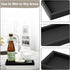 Countertop and Vanity Tray, 7.7" Small Silicone Bathroom Counter Tray, Shatterproof Flexible Bathroom Tray, Kitchen Sink Soap Tray for Scrubber, S...