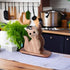 FRESCORR - Handmade Real Wood Cat Shape Napkin Holder 6.5 inches, (Light Wood)...
