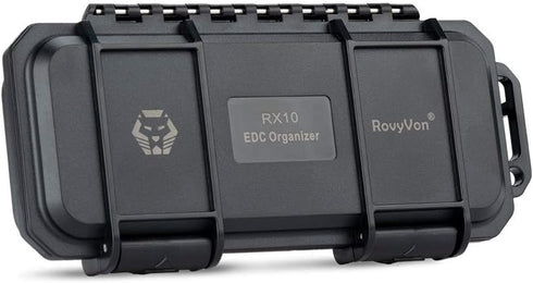 RovyVon RX10 EDC Tool Case Box, Small Organizer Storage Case to Protect EDC Gears Gadgets, 1PCS, 6.89" x 3.21" x 1.45" (Black)...