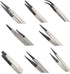 Precision Tweezer Set - FEITA Antistatic Replaceable Fiber Tip Stainless Steel ESD Tweezers for Electronics, Jewelry-Making, Laboratory, Hobby (8 ...