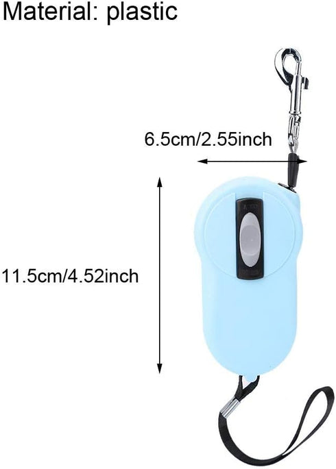 Retractable Dog Pet Leash - Heavy Duty Pet Rope Nylon Reflective Tape(Light blue)...