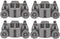 Odowalker Pack of 4 Dishwasher Premium Wheels Lower Rack for Kenmore Elite Dishwasher Parts W10195417 Kitchen Aid Dishwasher