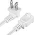 Right Angled Polarized 2-Prong Male-Female Extension Power Cord, Outlet Extension Cable Cord US AC 2-Prong Male/Female Power Cable SPT2 16AWG 13A/...