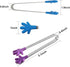 8PCS Silicone Mini Tongs, 5Inch Hand Shape Food Tongs, Colourful Small Kids Tongs for Serving Food, Ice Cube, fruits, Sugar, Barbecue by Sunenlyst...