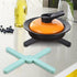Newk Non-slip Foldable Silicone Trivets for Hot Dishes, 4 Pack Eco Expanding Silicone Pot Holder, Hot Pad, Collapsible Cross Design...