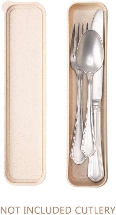 sansheng travel silverware case Portable?Travel Tableware Storage Box,utensil case for lunch bag?Flatware Chopsticks Spoon Fork Storage Box...