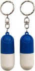 2 Pack Pill Case Keychain Portable Mini Pill Boxes Medicine Vitamin Holder case for Outdoor Travel Camping First Aid Pills Organizer...