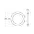 uxcell Multi-Purpose Metal O Ring Buckle Welded 76mm x 60mm x 8mm for Hardware Bag Ring Hand DIY Accessory...