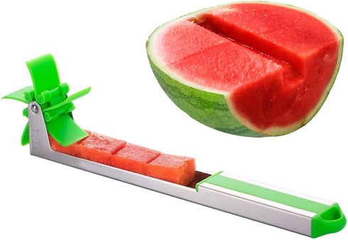 Watermelon Windmill Cutter Slicer, YIDADA Stainless Steel Shape Fruit Tools Quickly Cut Tool Kitchen Gadgets with Melon Scoop...