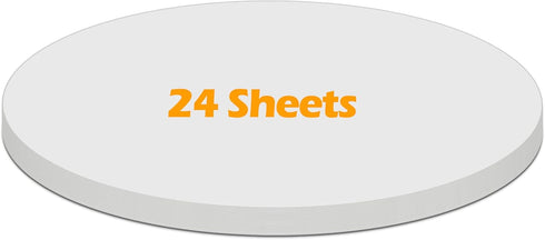 White Cardstock Paper Circles for Kids Arts and Crafts, Thick Cardstock 6 Inches Cutout Round Shape, Circular 92lb/250gsm Pre-Cut Heavy Card Stock...