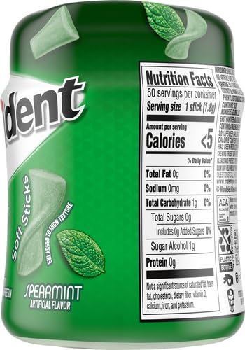 Trident Unwrapped Gum, Spearmint 50-ct...