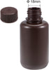 uxcell Plastic Lab Chemical Reagent Bottle 100ml/3.4oz Small Mouth Sample Sealing Liquid Storage Container Brown 8pcs...