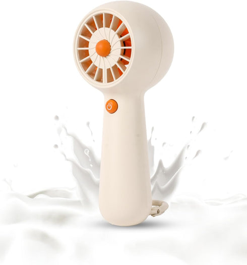 Portable Fan,Mini Small Handheld USB Rechargeable Personal Fan with 5 Speeds,10H Runtime Battery,Karabiner Design for Outdoor Commute Travel Offic...