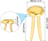 PATIKIL 400 PCS Paper Brass Fasteners Split Pins Pastel Mini Metal Brads Round Head Plated Fastener for Craft Art Scrapbooking DIY Supplies, Gold,...