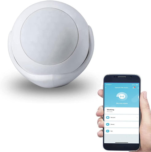 PIR Motion Sensor, Requires Gantch HUB?Smart Gateway?, Tuya Powered Zigbee Connection,.Compatible with Apple HomeKit, Alexa, 360° Detection Securi...