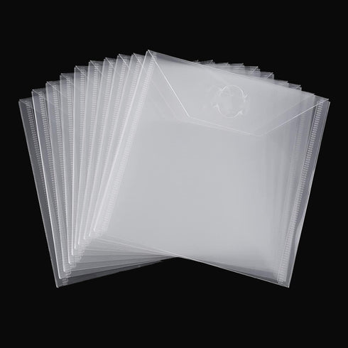 30Pcs 6.4x6.4'' Stamp and Die Storage Pockets Resealable Clear Plastic Seal Bags Storage Case for Cutting Dies Stencil Album Stamp Crafts DIY Scra...