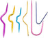Zuoyou 6 Pieces Colorful Aluminum Knitting Cable Needles Stitch Holders DIY Sewing Tools......