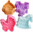 TinkSky Cute 3D Baby Shirt Bottle Pushchair Rocking Horse Shaped Cake Fondant Cookies Plunger Cutters Molds Set (Random Color)...