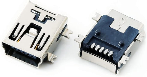 10 Pcs Mini USB Type B Female Port 5-Pin 180 Degree SMD SMT PCB Jack Socket...