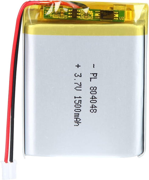 3.7V 1500mAh 804048 Lipo Battery Rechargeable Lithium Polymer ion Battery Pack with JST Connector...