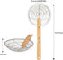 Helen’s Asian Kitchen Spider Strainer | 5-Inch Stainless Steel Wire Mesh Ladle with Sustainable Wood Handle for Frying, Cooking, and Draining...