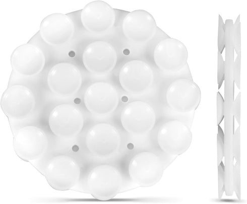 Double Sided Suction Phone Mount, Round Silicone Suction Cup Phone Holder Multifunctional Suction Phone Case Self-Adhesive Phone Sticky Grip for M...