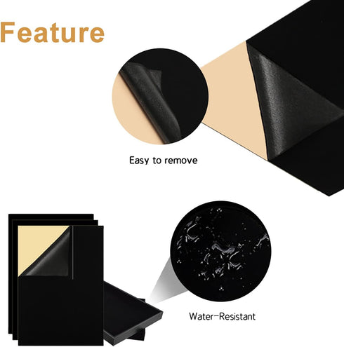 YaoHui 3PCS Self Adhesive Felt Sheet, Felt Sheets with Adhesive Backing, Peel and Stick Felt Sheets Adhesive Backed, A4 Size Felt Adhesive Sheet (...