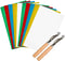 WOWOSS 10 Pieces Transfer Paper with Embossing Stylus, Needle Point Tracing Wheel, 9" x 5.5" Carbon Tracing Paper, Transfer Pattern on Aida Cloth,...