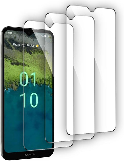 (3 Pack Compatible for Nokia C110 Tempered Glass Screen Protector,Case Friendly,Ultra HD, 9H Hardness,Touch Sensitive...