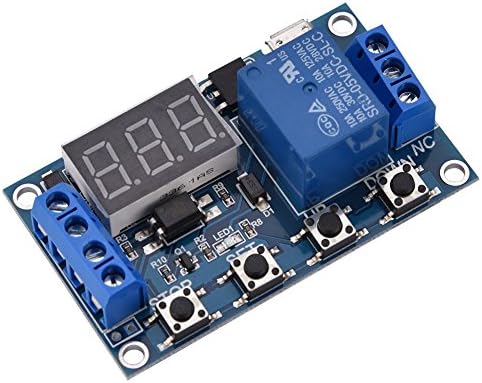 DC 6-30V Digital LED Relay Board Cycle Timing Circuit Switch Timer Delay Trigger Module Micro USB 5V......