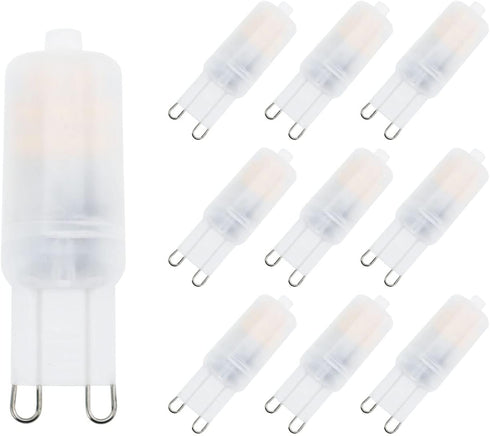 G9 LED Light Bulb 2W, 20-25W Halogen Equivalent, 2700K Warm White High Brightness 200LM, 360° Beam Angle,AC120V, Bi-pin G9 Base T4 Light Bulbs for...