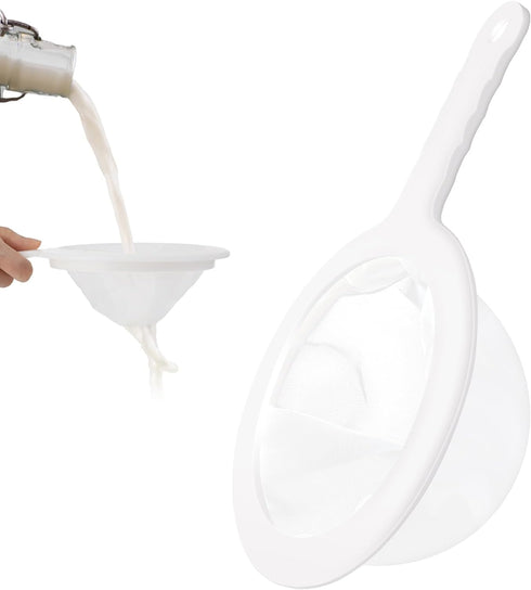 Ultra Fine Mesh Net Strainer Plastic Nylon Food Strainer Filtering Colander with Handle Mini Brine Shrimp Separation Net Sieve for Baking Kitchen ...