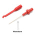Wire Piercing Probe Clip, Automotive Diagnostic Test Lead Accessories Repair Tools Puncture Wire Back Probe Pins Testing Kit, Black and Red, 2 Pac...