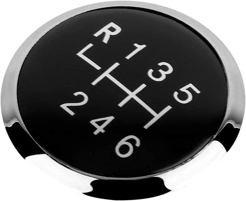 Gear Knob Cover Trim, Car 6 Speed Gear Shift Knob Stick Cover Emblem Badge Trim for T5 T5.1 Gp 2003-2011...