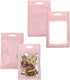 200 Pieces Mylar Zip Lock Aluminum Foil Bags, Flat Metallic Mylar Foil Flat ZipLock Food Storage Bags Pouch 3 x 4.7 Inch (Pink)...