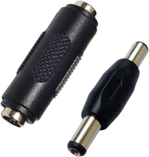 10PCS DC Power Connector Adapter 5.5x2.1mm, Male to Male Coupler Plug,Female to Female Jack Socket for CCTV Security Camera Led Strip...