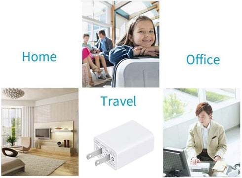 USB Wall Charger FOBSUNLAND ®. USB Wall Plug 5V 2A AC Power Adapter Compatible with iPhone,Pad,Samsung,Tablet,Kindle and More (White 2pack)...