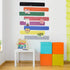 8Pcs Colour Cork Board Bar Strips with 50 Pushpins & Sticky Notes, Self-Adhesive Bulletin Board Strips No Damage for Wall, Felt Pin Board for Past...