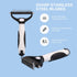 Penguin Dematting Comb for Dogs, Double Sided Shedding and Dematting Undercoat Cat Deshedding Brush with 17+9 Teeth, Cute Cat Matted Fur Remover A...