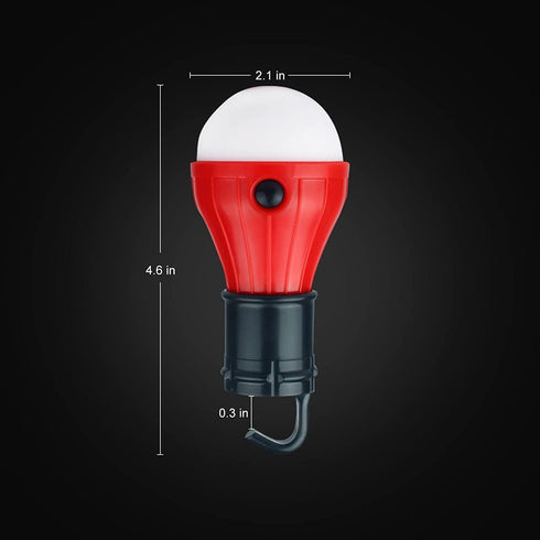LED Camping Tent Lantern, Portable Outdoor Waterproof Emergency Light Bulb, Battery Powered with Clip Hook, Super Bright, for Hiking, Party?Campin...