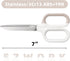 Multipurpose Scissors, Comfort-Grip Handles Sharp Scissors for Office Home School Craft Sewing Fabric Supplies (7", White-1)...