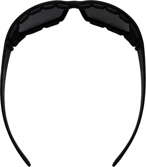 Global Vision Chicago Padded Motorcycle Riding Sunglasses 2 Pack Black Frames Clear & Smoke Lenses...