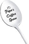 Papa Coffee Spoon Gifts from Granddaughter Grandson Coffee Tea Gift Spoons for Grandpa Papa Christmas Birthday Gifts for Grandfather Papa Coffee L...