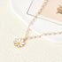 Daisy Flower Necklace White Pearl Necklaces for Women Girls Daisy Pendant Necklace Boho Sunflower Necklaces Pearl Chain Necklace for Women Flower ...