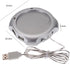 1PCS USB Beverage Warmer,Silver Beverage Cup 4 Port USB Hub Tea Coffee Electric Warmer Tea Cup Warmer for Home Office...